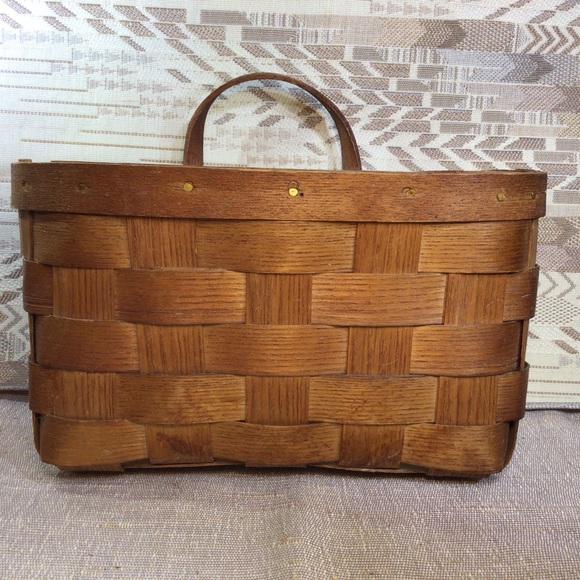 Vintage Boho Hanging Basket with Handle
